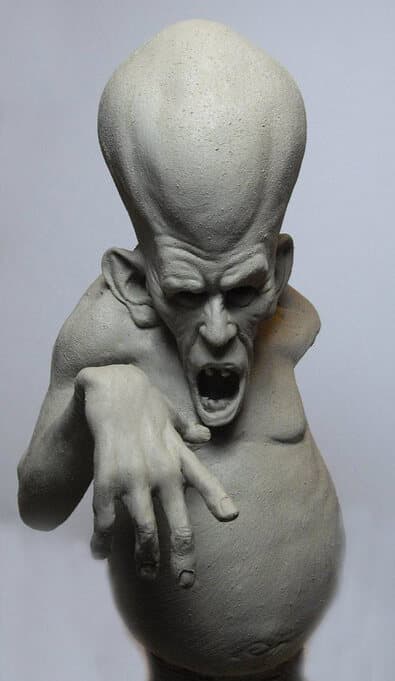 Alien, clay figure