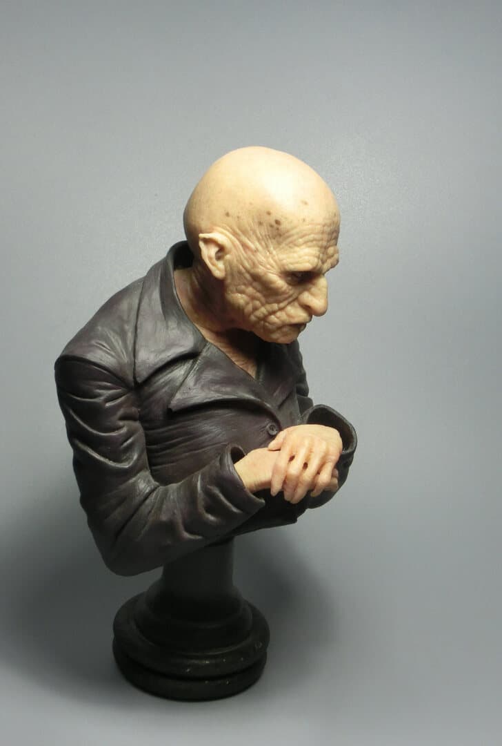 Character Bust, clay