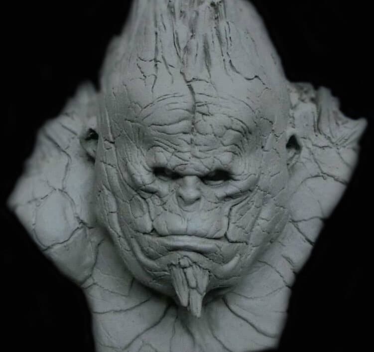 Creature Head, stone finish
