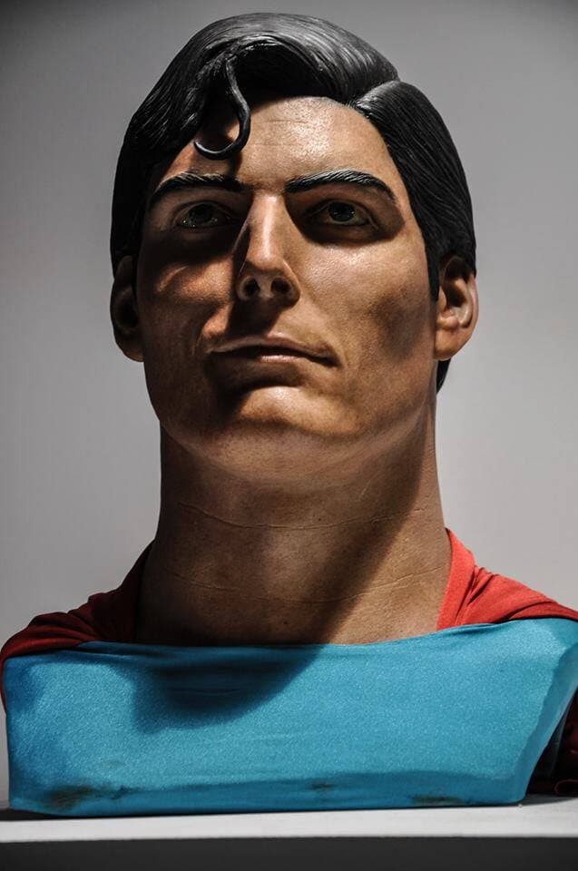 Superman, life-size resin bust